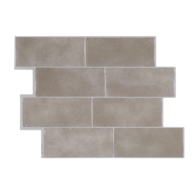 Smart Tiles بلاط ذكي قابل للتقشير واللصق باكسبلاش - 5 ورقات مقاس 11.56 بوصة × 8.38 بوصة - بلاط باكسبلاش لاصق ثلاثي الأبعاد للمطبخ والحمام وبلاط الحائط - Image 1